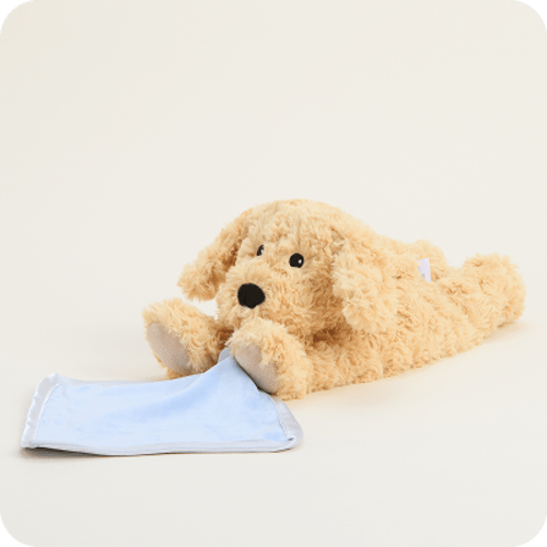 Golden Dog Security Blankie Warmies | Baby Blanket | Security Blanket for Infants