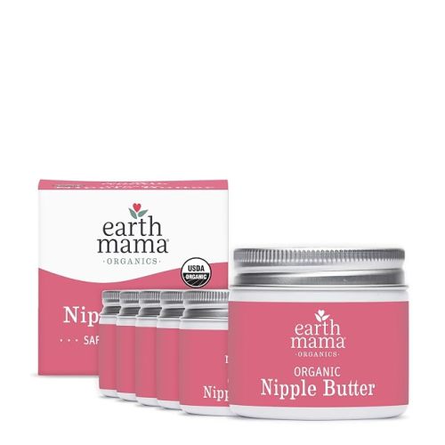 Earth Mama Organic Nipple Butter - 2 fl oz - Lanolin-Free Nipple Cream - Safe, Soothing Balm for Breastfeeding - Postpartum Essentials for Nursing
