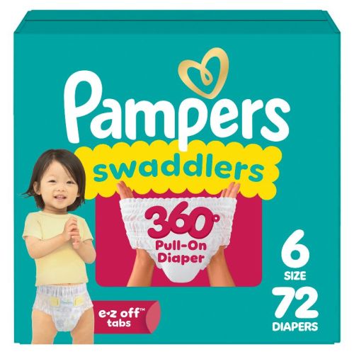 Pampers Swaddler 360 Disposable Baby Diapers - Size 6 - 72ct