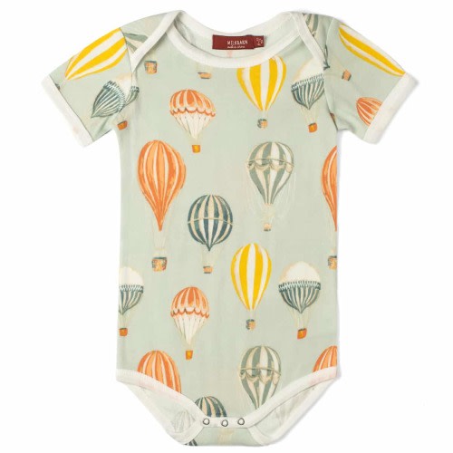 Vintage Balloons Organic Cotton Short Sleeve One Piece
