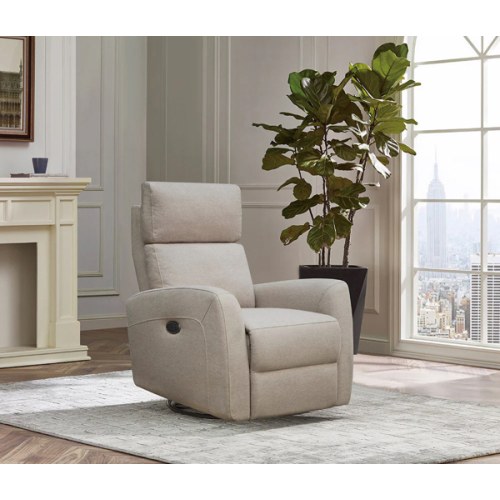 Westwood Jordan Glider - Triple Power - Lumbar - Headrest- Recline with USB in Camel