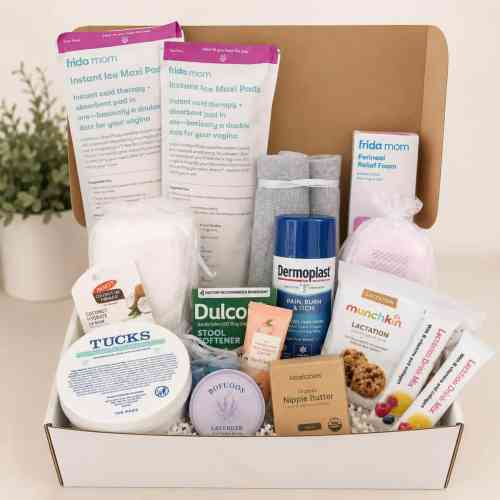 Postpartum Care Package for New Mom | Mama Recovery Box | Fourth Trimester Gift Box | Baby Shower Gift for Mom | Postpartum Recovery Kit