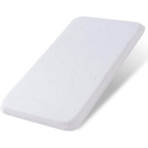 Baby Bassinet Mattress Pad, 32" x 18" x 2" Dual Sided Gel Memory Foam Mattress with Breathable Removable Soft Cover Fit for Ingenuity/Cuddor/RONBEI Baby Bassinet