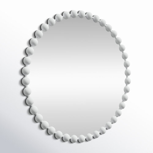 Madison Park Signature Marlowe Beaded Round Wall Mirror & Reviews | Wayfair