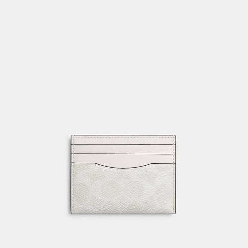 COACH® | Card Case In Signature Canvas