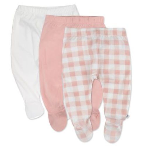 Honest Baby 3-Pack Organic Cotton Footed Pants