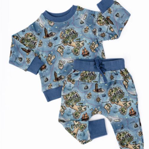 Neverland Map Jogger Set – Little Crowns & Capes