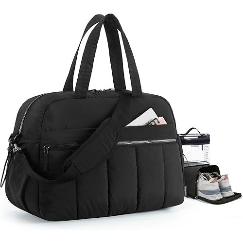 BAGSMART Gym Bag for Women, Duffle Bag for Travel with Wet Pocket, Lightweight Carry on Weekender Duffel, Water Resistant