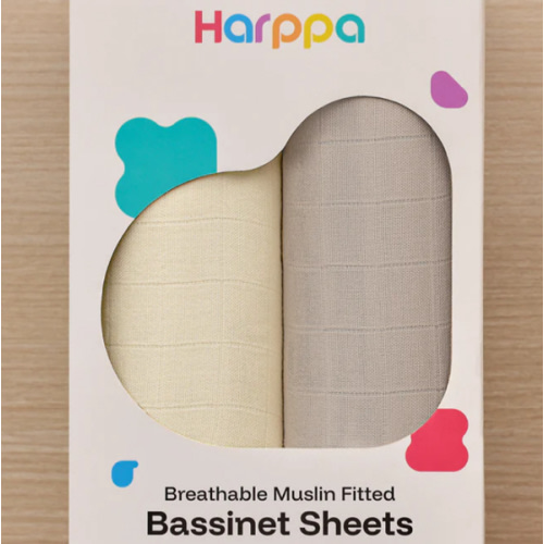 HARPPA | Cuddly Bassinet Sheets 2-Pack