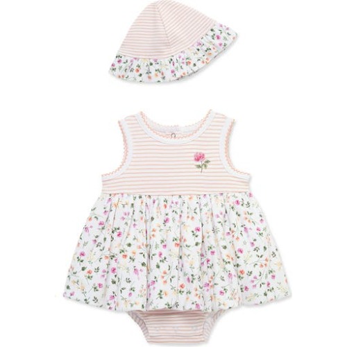 Kids' Floral Popover Bodysuit & Hat