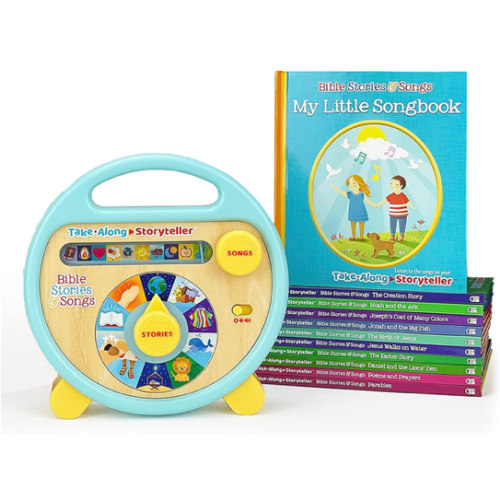 Bible Stories and Songs Interactive Electronic Take Along Storyteller with 11 Books (Little Sunbeams)