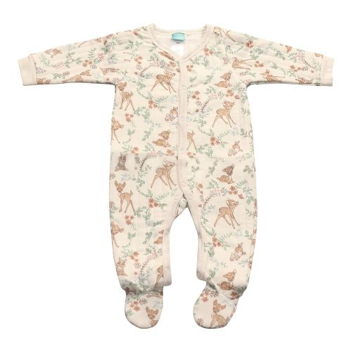 Magic Threadz Disney Clothes Baby Girls Quilted Footie Coveralls Winnie the Pooh, Bambi and Marie Printed Onesie (0/3M-6/9M)