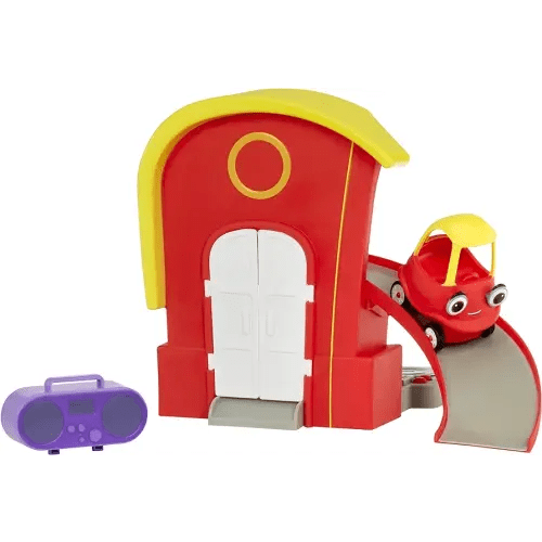 Let’s Go Cozy Coupe Cozy’s House Musical Playset with lights and sounds and Cozy Coupe Mini Push and Play Vehicle for Tabletop or Floor Push Play Car Fun for Toddlers, Boys, Girls 3+ Years