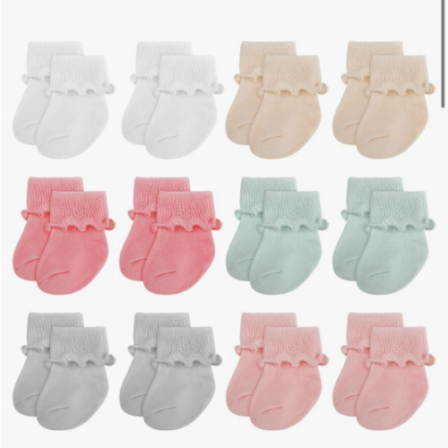 Toulite 12 Pair Preemie Newborn Socks