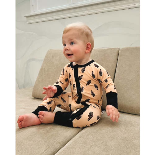 Lightning Bolt Zip Romper
