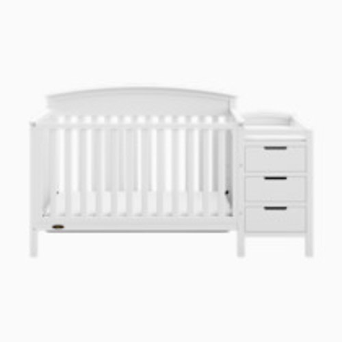 Graco Benton 4-in-1 Convertible Crib and Changer - White