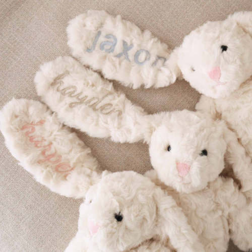 Embroidered Cuddle Plush Friends | Bentley Bunny