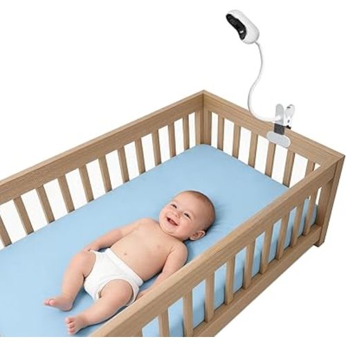 Huafly Baby Monitor Clip Mount Flexible Baby Monitor Stand 15.7 inches for HelloBaby HB65/Owlet/Arlo/EufyCam and Baby Camera with 1/4 Screw Hole Without Tools or Wall Damage