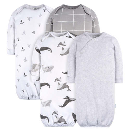 4-Pack Baby Boys Grey Coastal Gowns – Gerber Childrenswear