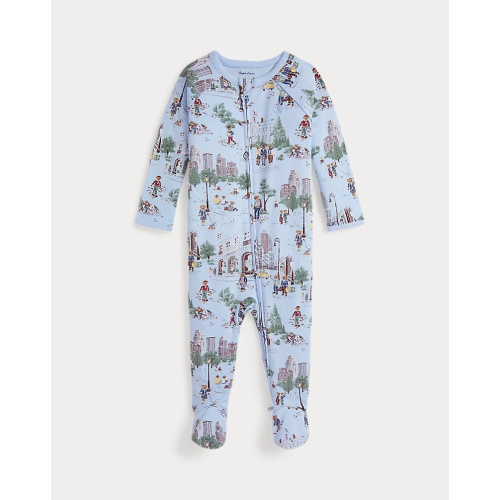 Polo Bear Cotton Footed Coverall