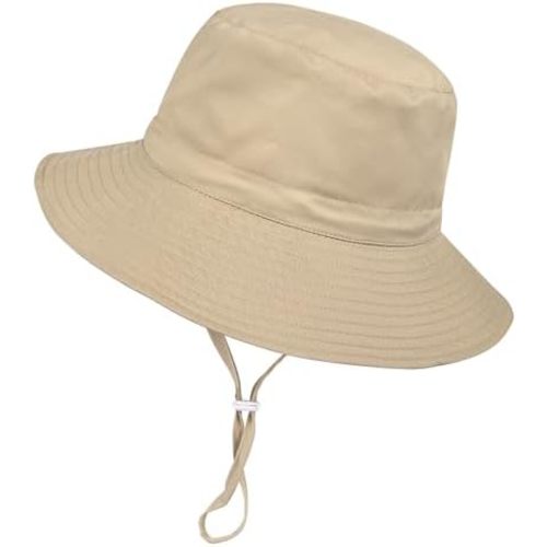 Baby Toddler Sun Hat,Boys Girls Bucket Hat for Kids UPF 50+ Sun Protective Child Summer Beach Hats 0-5 Years
