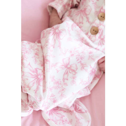 Fancy Frills Newborn Baby Knot Gown & Hat Set