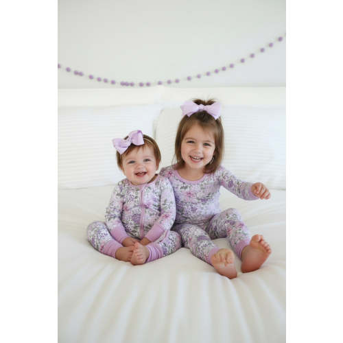 Convertible Zip Romper | Lavender Lullaby