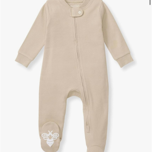 Burt's Bees Baby Boys Sleep and Play PJs, 100% Organic Cotton One-Piece Zip Front Romper Jumpsuit Pajamas