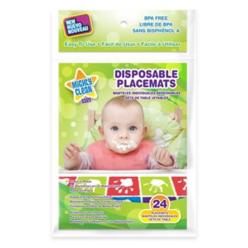 Mighty Clean Baby™ 24-Pack Disposable Placemats - MULTI - 24 CT