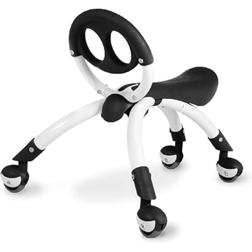 YBIKE Pewi Toddler Balance Bike - Kids Ride On Toys, Baby Push Car, Toddler Walker for Ages 9 Months to 3 Yrs, Durable Walking Buddy Push Toy, Comfortable, Indoor & Outdoor, Up to 44 Lbs, Black