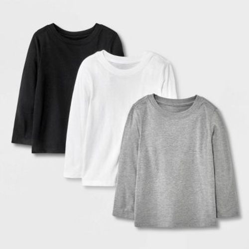 Toddler Boys' 3pk Long Sleeve T-Shirt - Cat & Jack™
