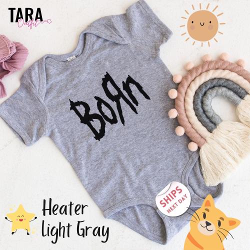 BORN Nu-Metal Baby Grow, Rock Music Heavy Metal Bodysuit, New Baby or Parents Gift, Baby Gift, Baby Shower Gift, 2000224