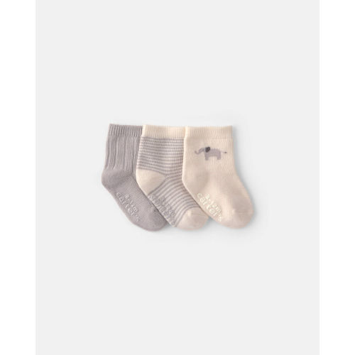 Baby 3-Pack Bear Baby Booties - Brown | Carter’s Oshkosh Canada