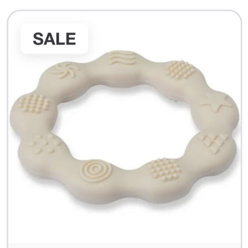 Silicone Baby Teether Sensory Ring
