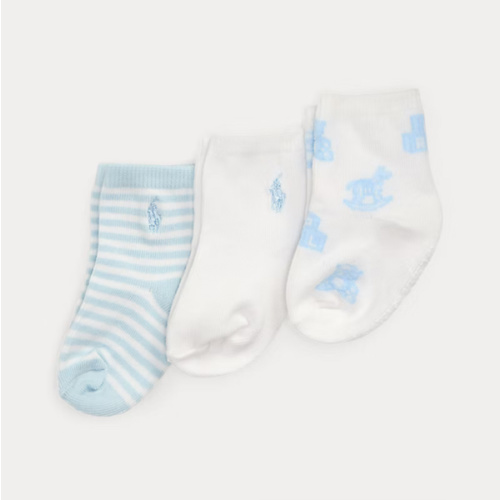 Polo Bear Ankle Sock 3-Pack
