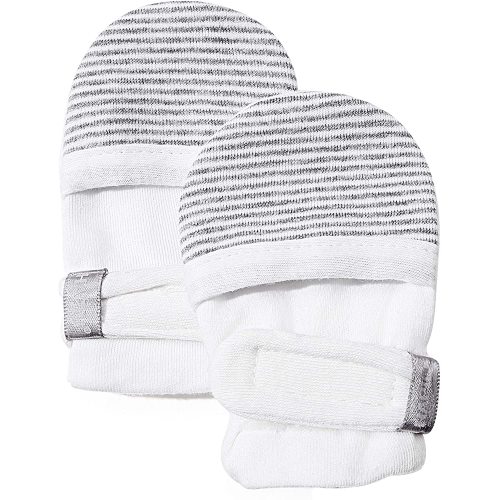 HAPIU Baby No Scratch Mittens, Adjustable Newborn Baby Mittens, 100% Cotton