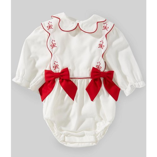 Edgehill Collection x The Broke Brooke Baby Girls Claire Candy Cane Bubble Set