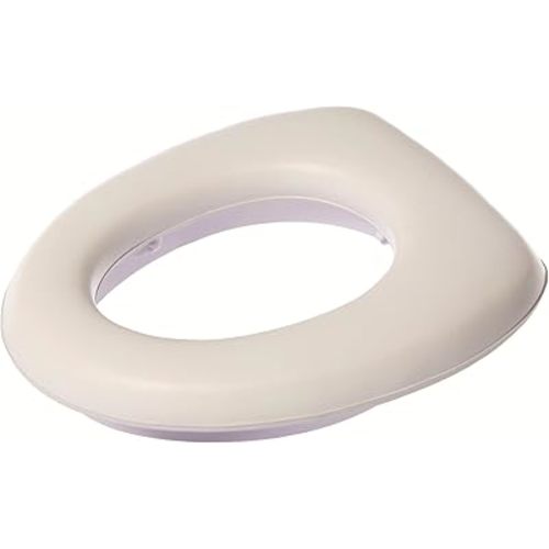 Dreambaby Soft Touch Potty Seat - Comfortable Padded Seat - With High Base Underneath for Secure Positioning - Fit Most Standard Toilets - White - Model L604
