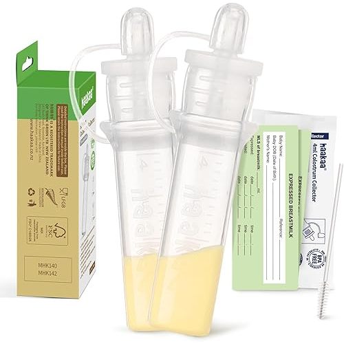 haakaa Silicone Colostrum Collector (0.1oz/4ml, 2 pcs)