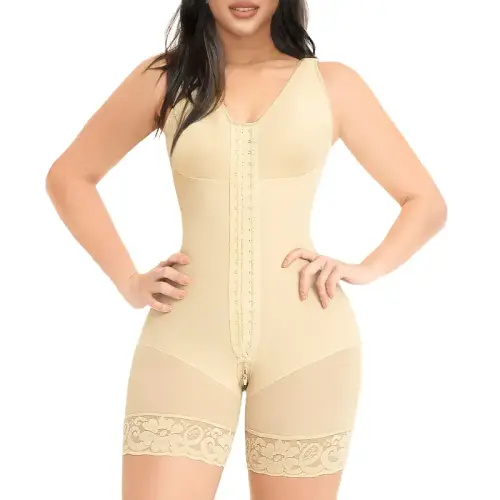 Beige, 2XL, YIANNA Fajas Colombianas Shapewear for Women Tummy Control Full