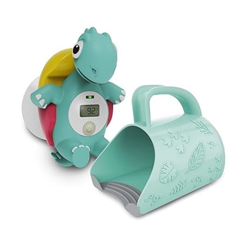 Dr. Brown’s CleanUp Temposaurus Floating Bath Thermometer and Dino-Pour Bath Rinse Cup