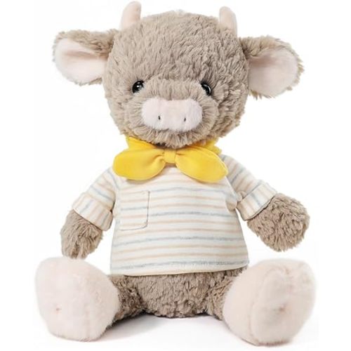 RECUR Cow Plushie Stuffed Animals,Heatable Lavender Scented Plush Toy for Anxiety Relief,Gift for Children or Adult