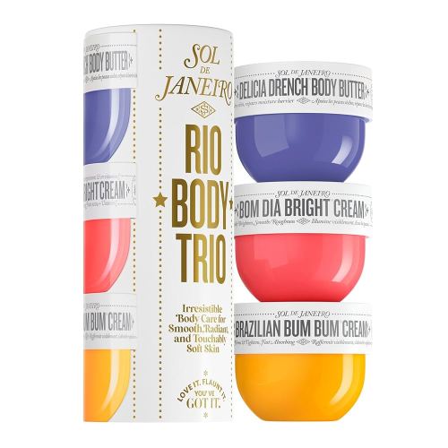 Sol de Janeiro Rio Trio Mini Vanilla Body Cream Trial Set | Travel Size Skincare | Gift Set