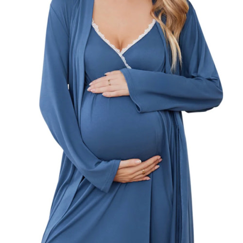 Premium Soft Nursing Gown and Robe Set (US Only) – Ekouaer