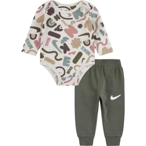Swoosh Print Bodysuit & Sweatpants Set