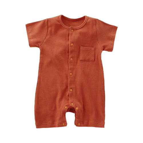 FAIWAD Newborn Baby Boys Girls Short Sleeve Cotton Romper Unisex Infant Snaps Breathable Comfy Bodysuit Toddler Clothes