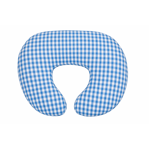 Blue Gingham Nursing Pillow Cover