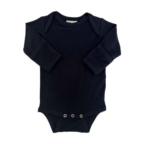 Long Sleeve Bodysuit, Black
