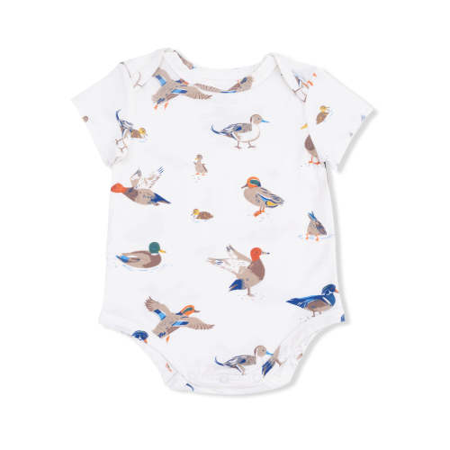 Short Sleeve Bodysuit, Ducks