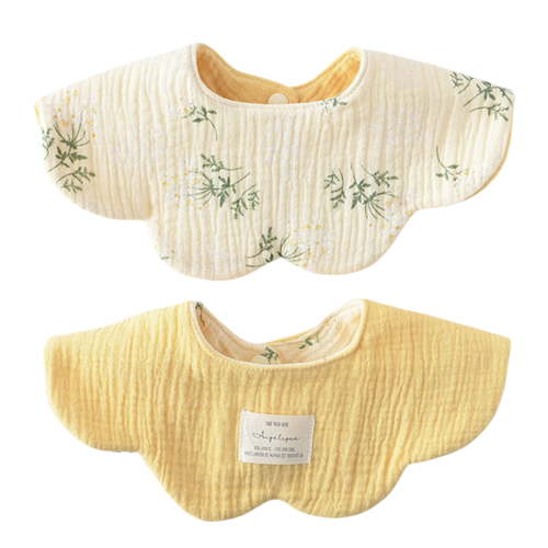 Soft & Breatahble Cotton Baby Bib Double Sided Design Burping Cloth for Newborns & Toddler Drooling and Teething